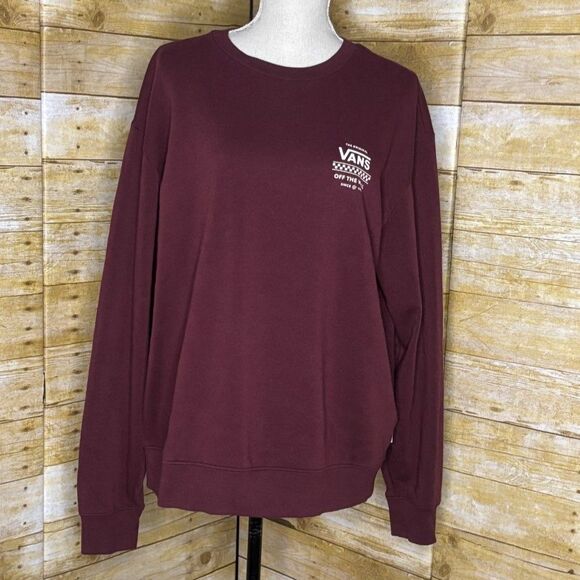 VANS CLASSIC OFF THE WALL GRAPHIC CREWNECK EVERYDAY WEAR SWEATSHIRT SIZE MEDIUM - Picture 1 of 3